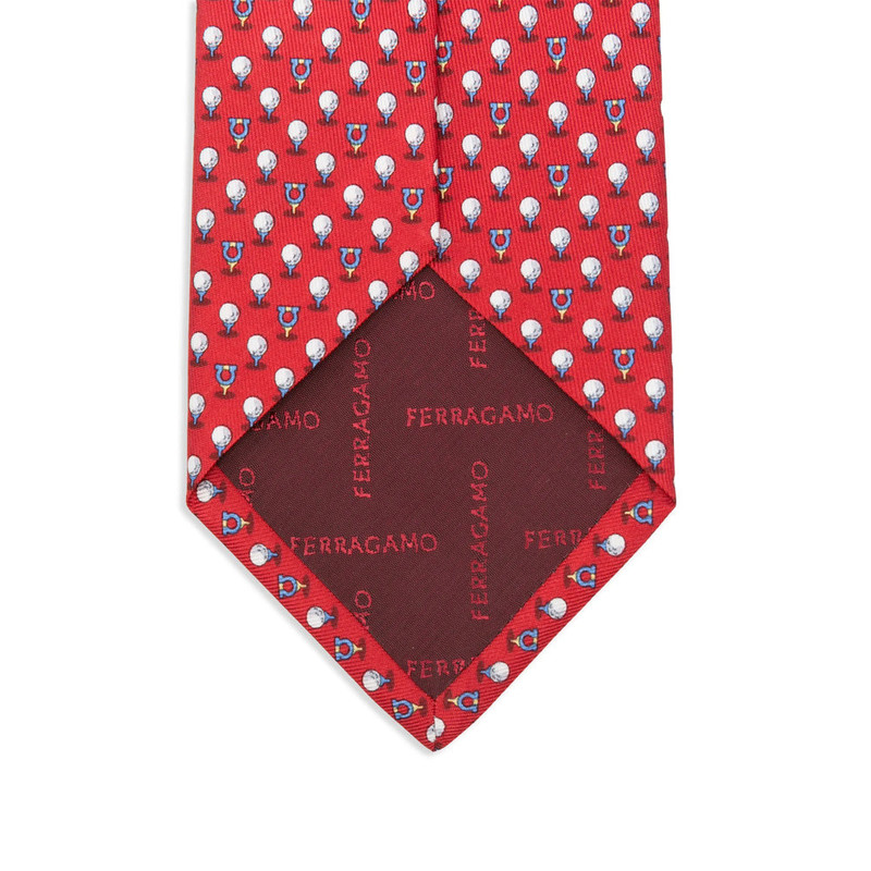 FERRAGAMO Ties Red, Blue outlook