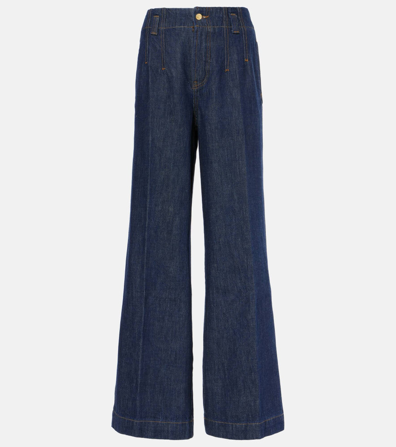 High-rise wide-leg jeans - 1