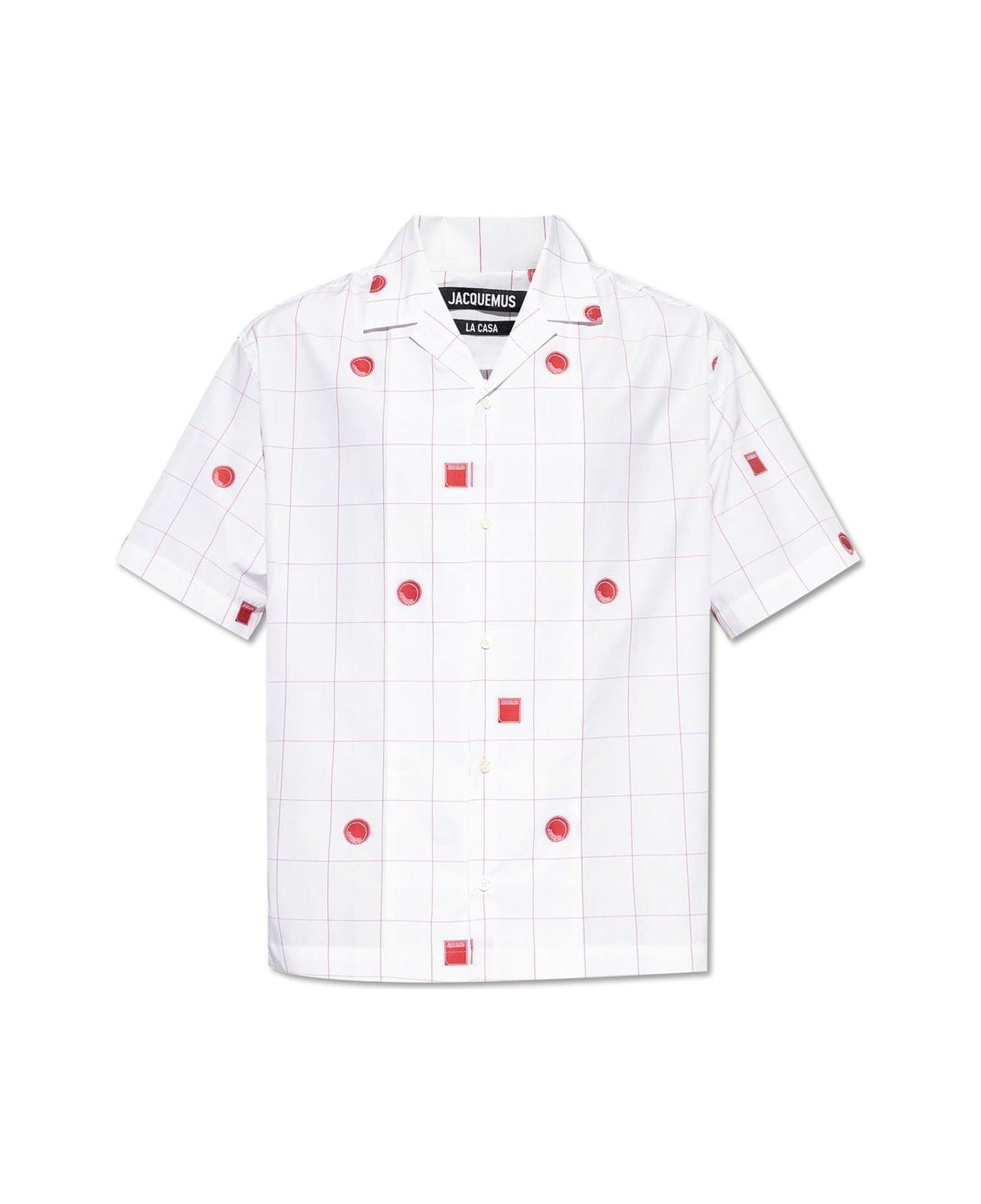 La Chemise Jean Laboratory Jacquard Bowling Shirt - 1