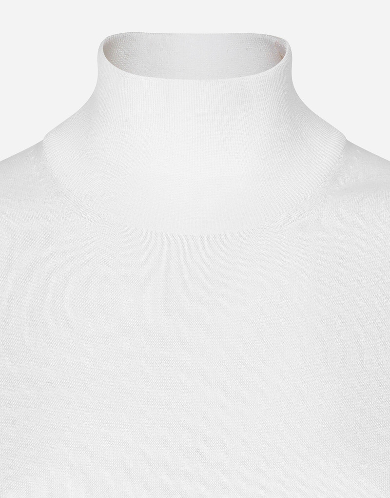 Cotton and silk cropped sweater 4
