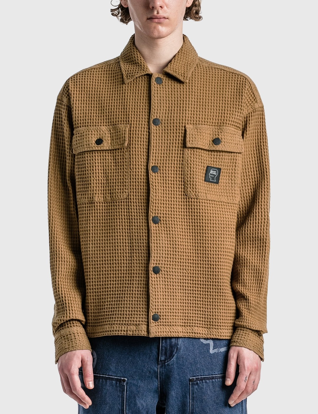 WAFFLE SNAP FRONT SHIRT - 3