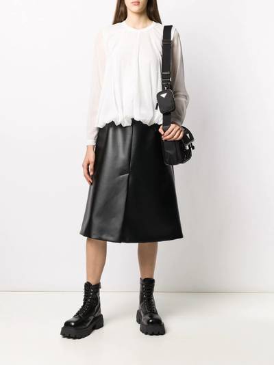 Comme Des Garçons gathered hem blouse outlook