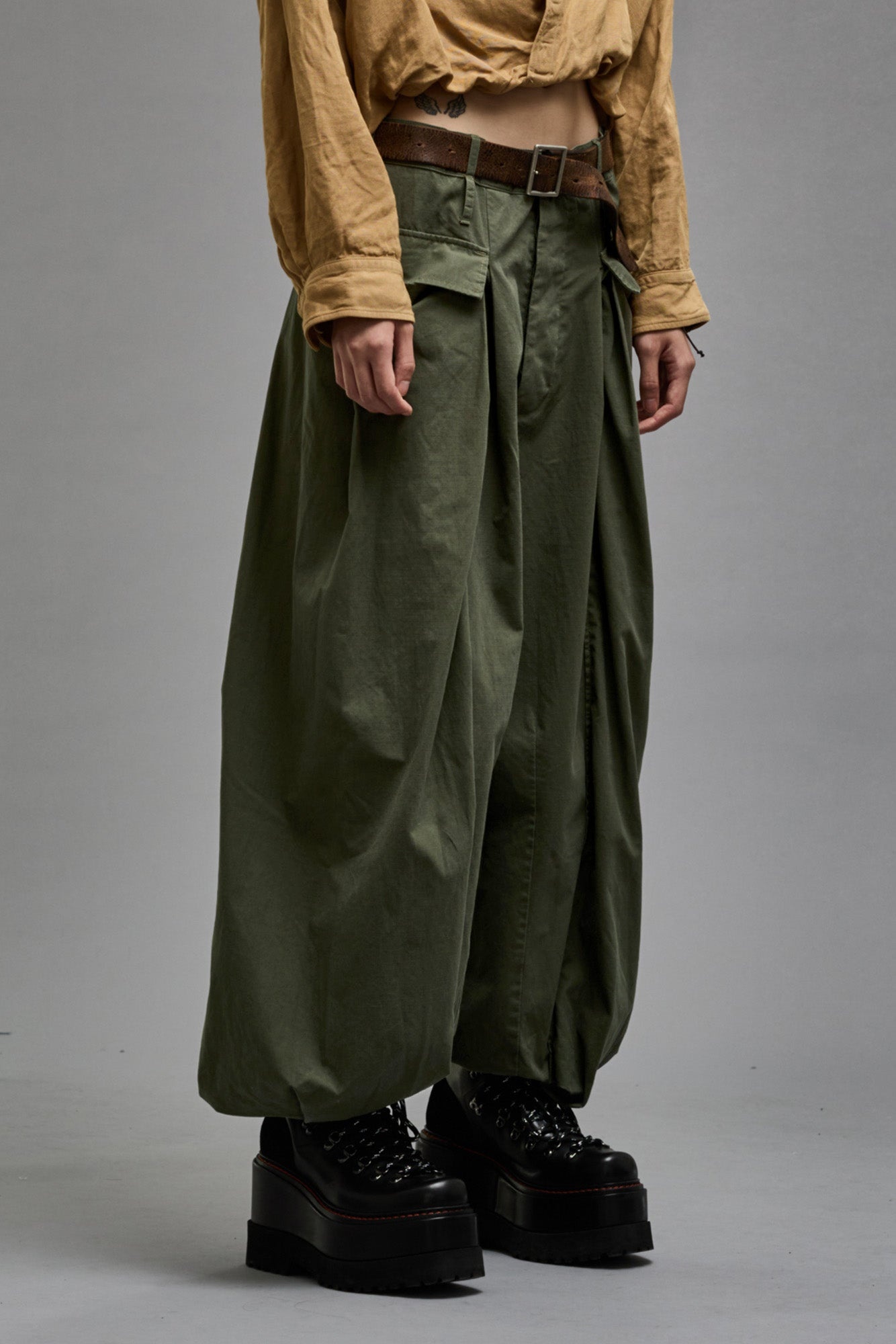 JESSE ARMY PANT - OLIVE RIPSTOP - 5