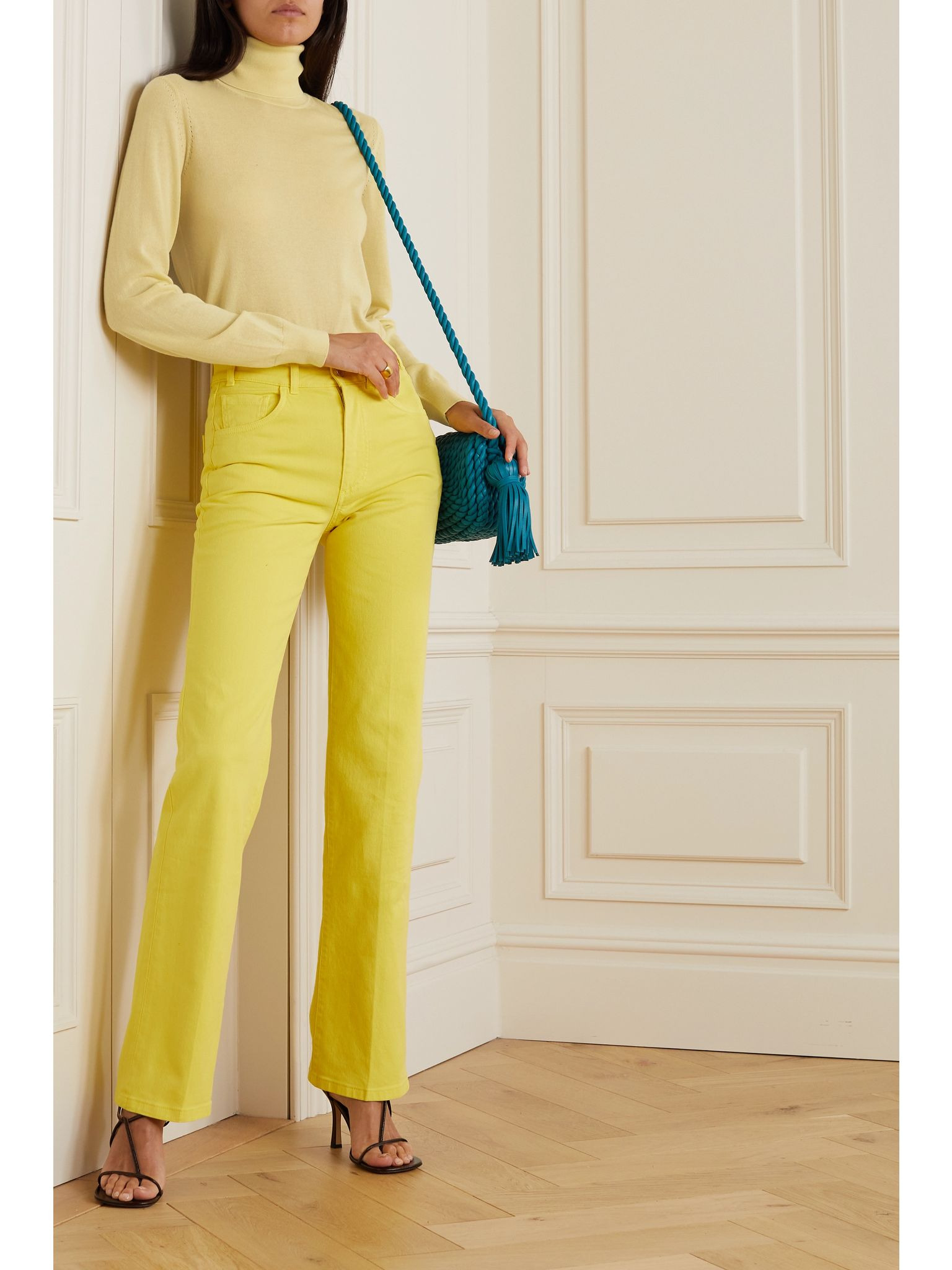 Cashmere turtleneck sweater Yellow - 2