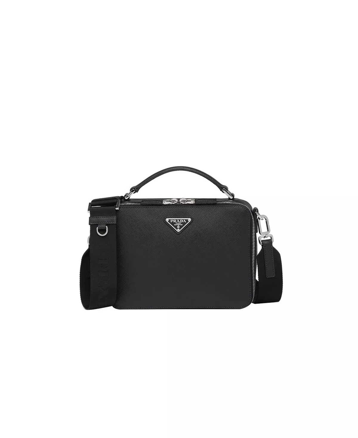 Medium  Brique Saffiano Leather Bag - 4