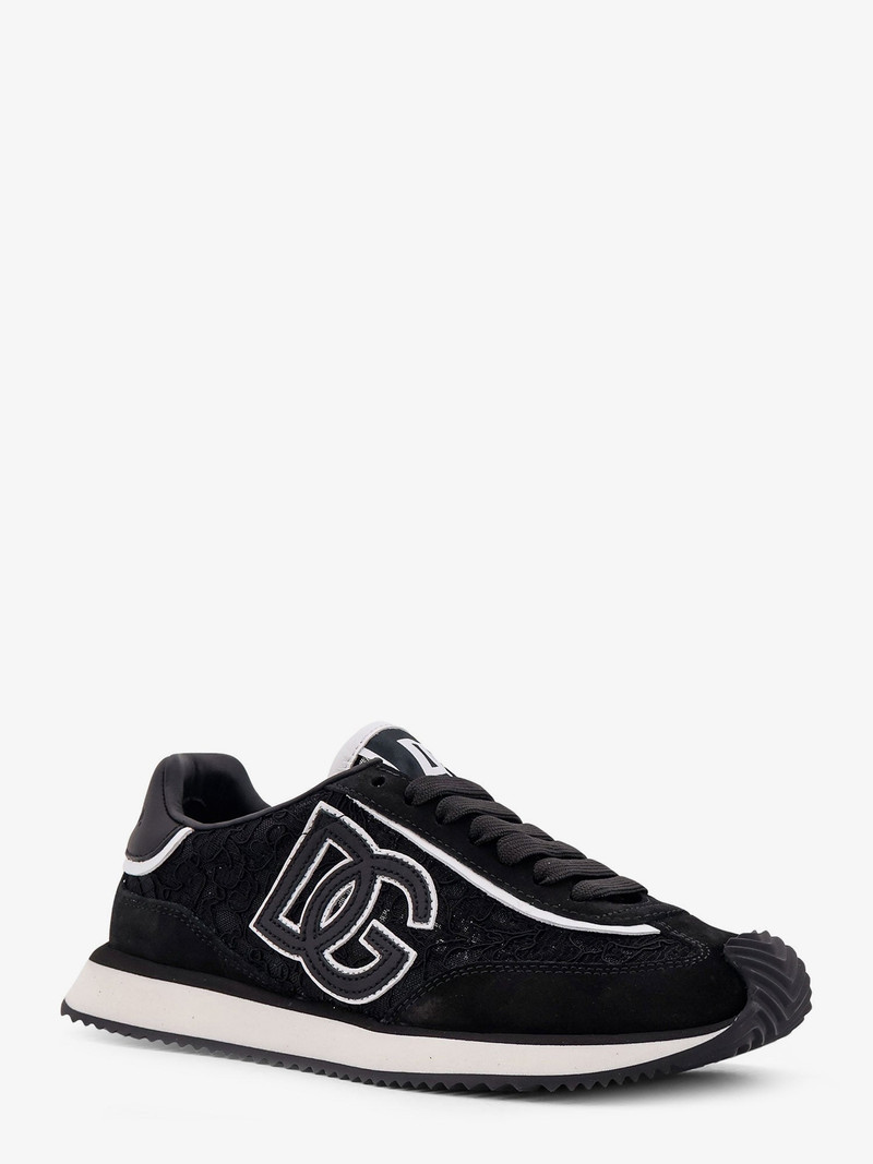 Dolce & Gabbana Low-Top Lace Sneakers With Suede Inserts outlook