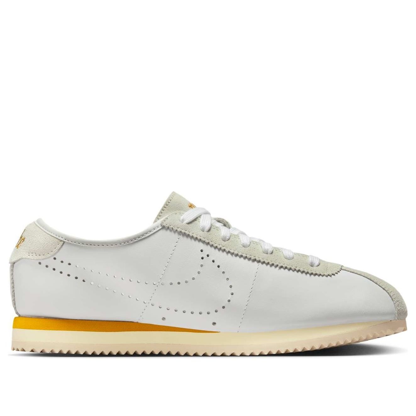(WMNS) Nike Cortez 'White Bronze Perforated Swoosh' HQ1841-100 - 2