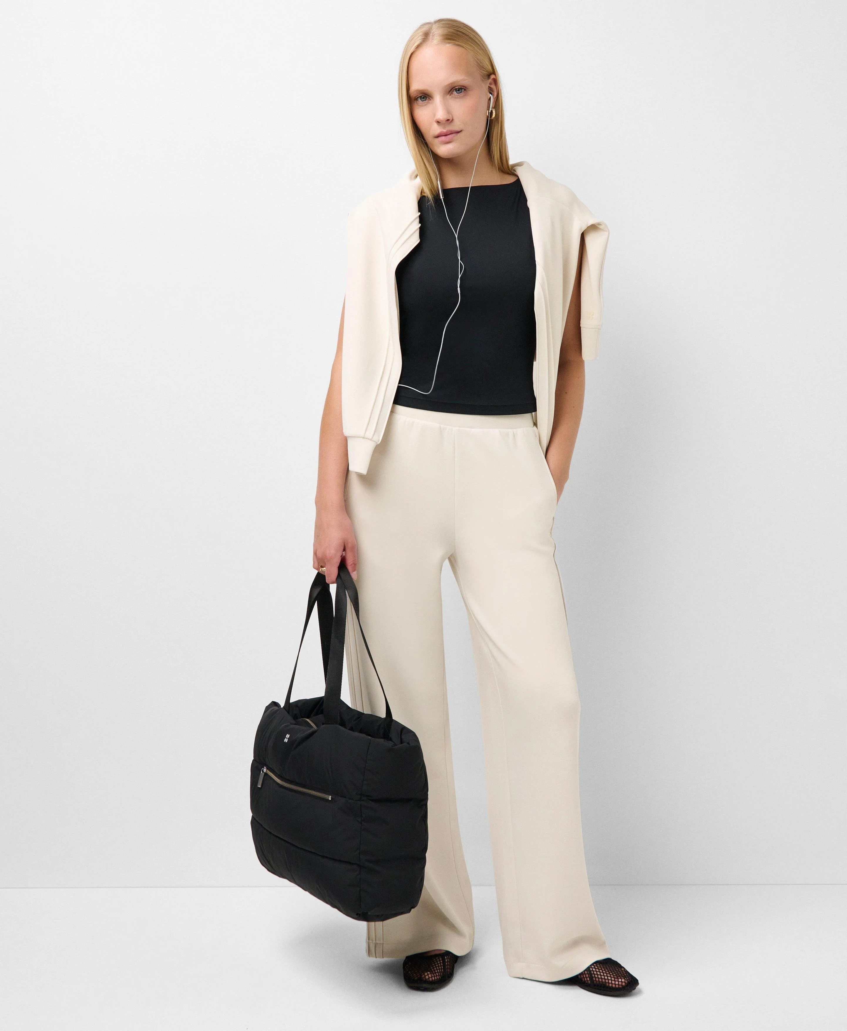 Sand Wash Wide Leg Pintuck Pant - 1