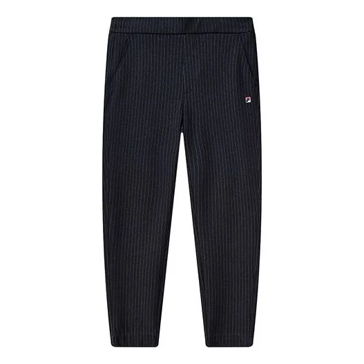 FILA Stripe Straight Knit Casual Long Pants Blue F11M111608F-NV - 1
