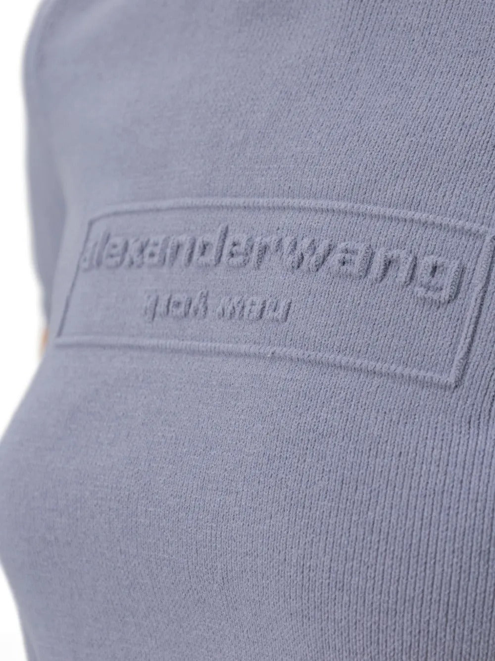ALEXANDER WANG - Women Embossed Logo Ribbed Short Sleeve Tee - 4