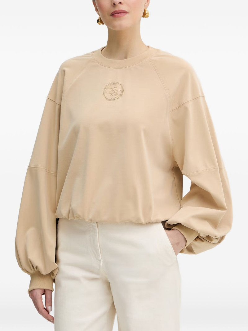 logo-embellished round-neck sweatshirt 1