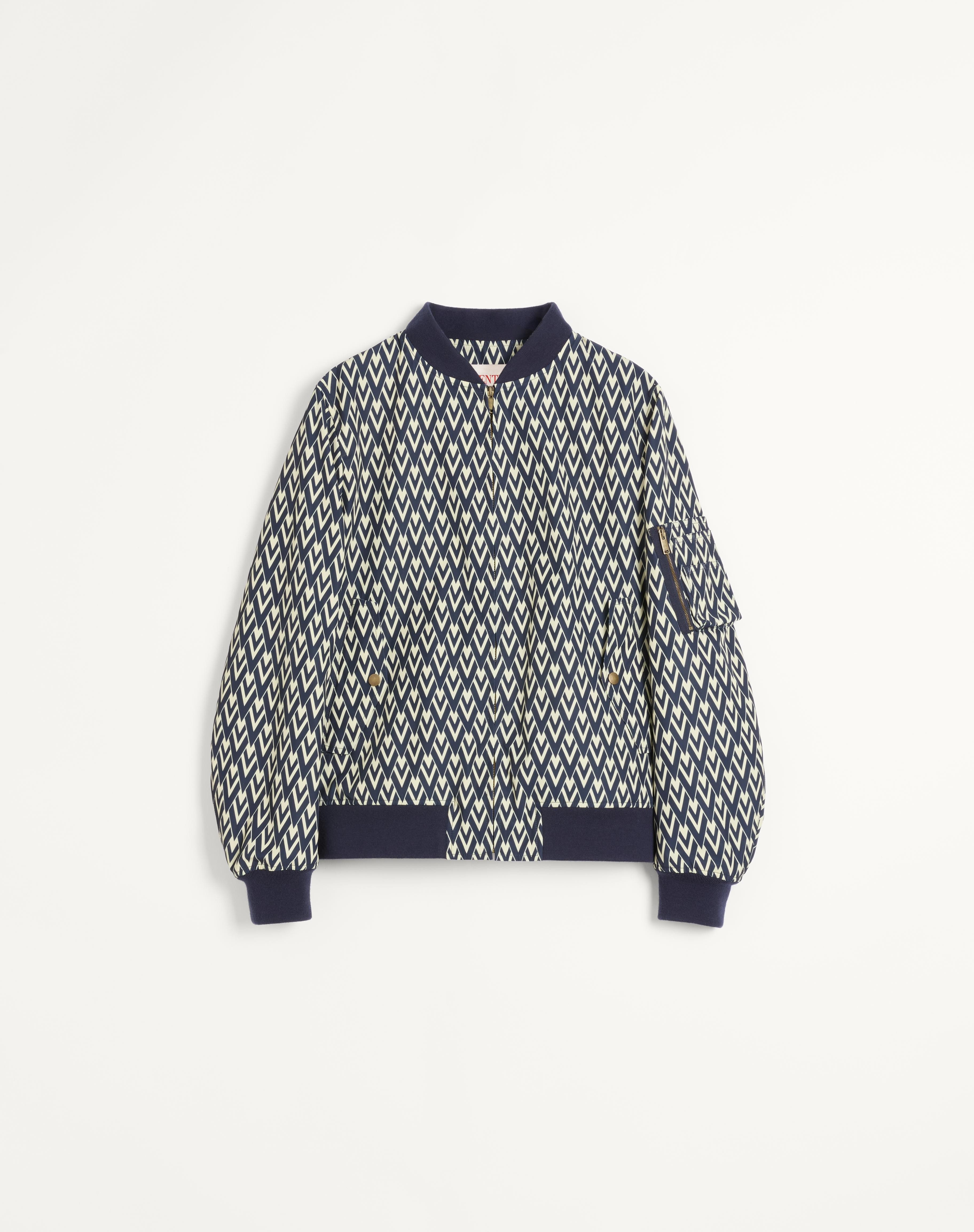 NYLON BOMBER JACKET WITH TOUTE LA V PRINT - 1