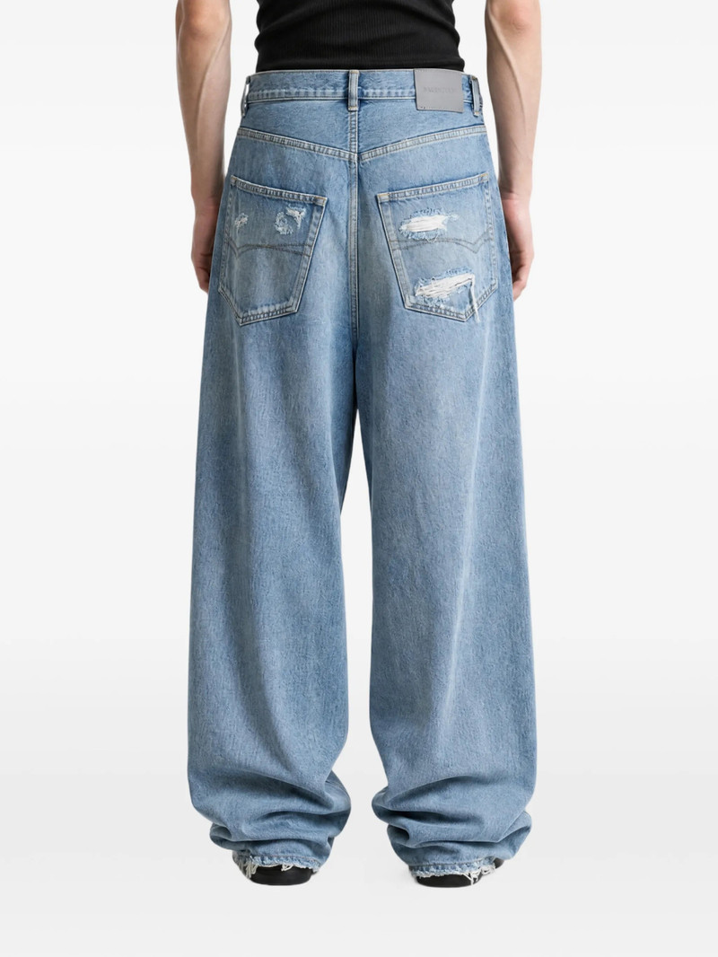 BALENCIAGA Balenciaga Distressed Wide-leg Jeans outlook