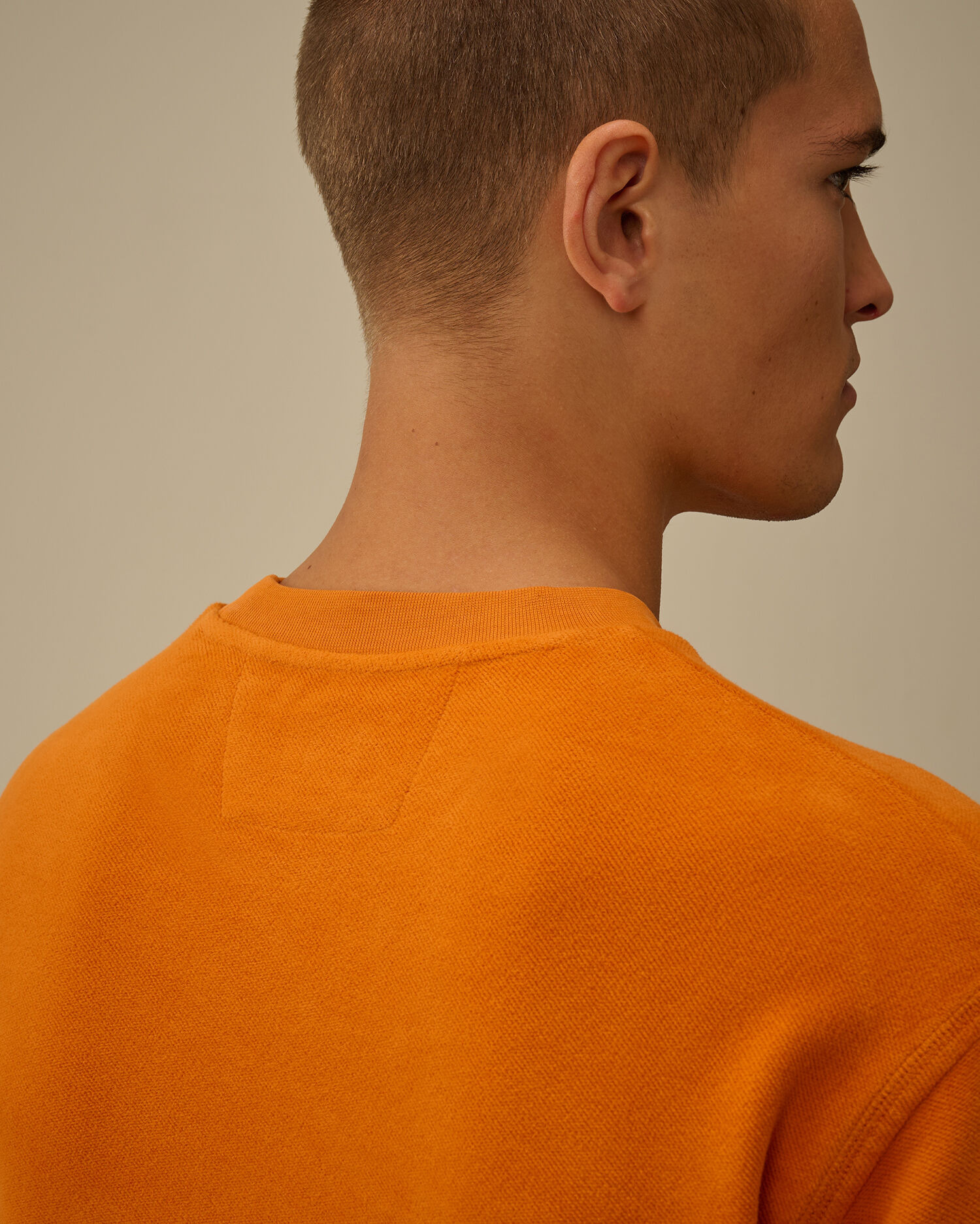 Brushed Emerized Diagonal Fleece Crewneck Sweatshirt - 6