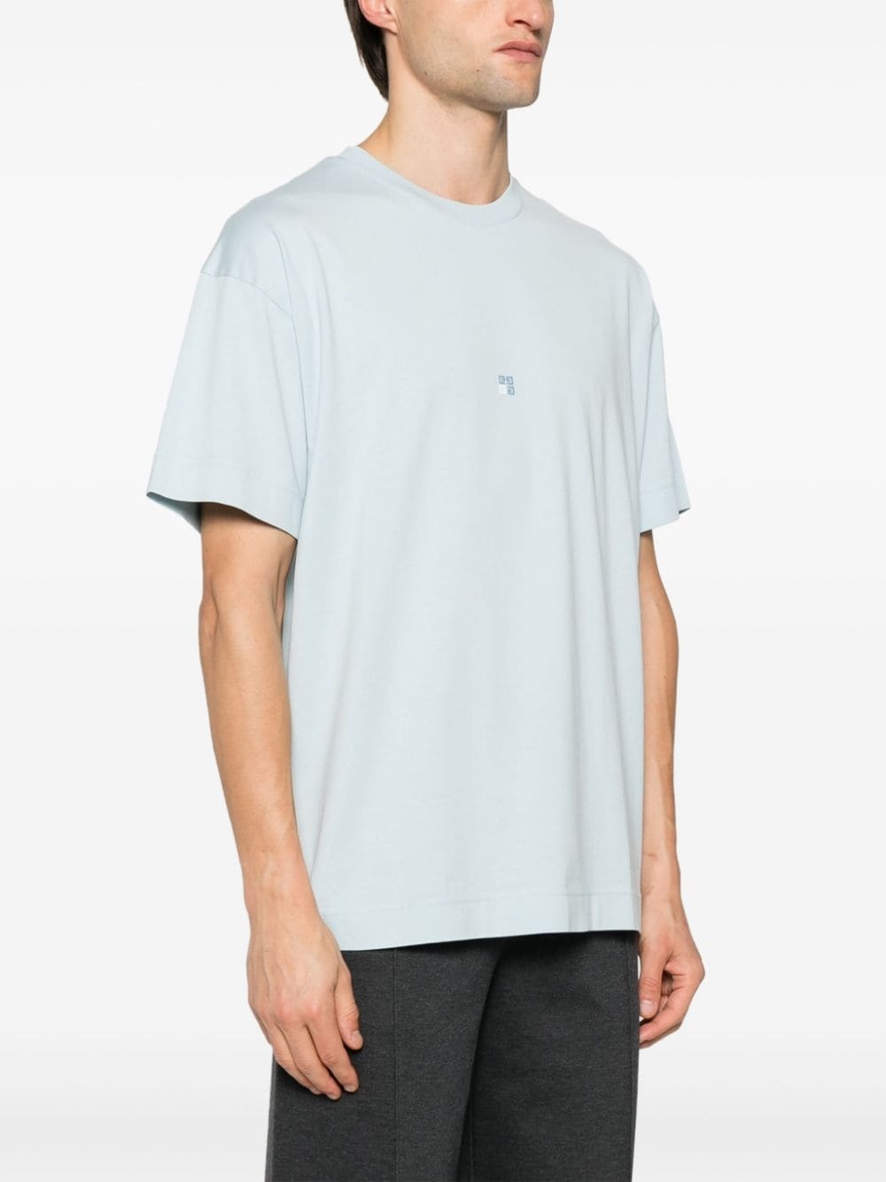 4G-embroidered cotton T-shirt - 3