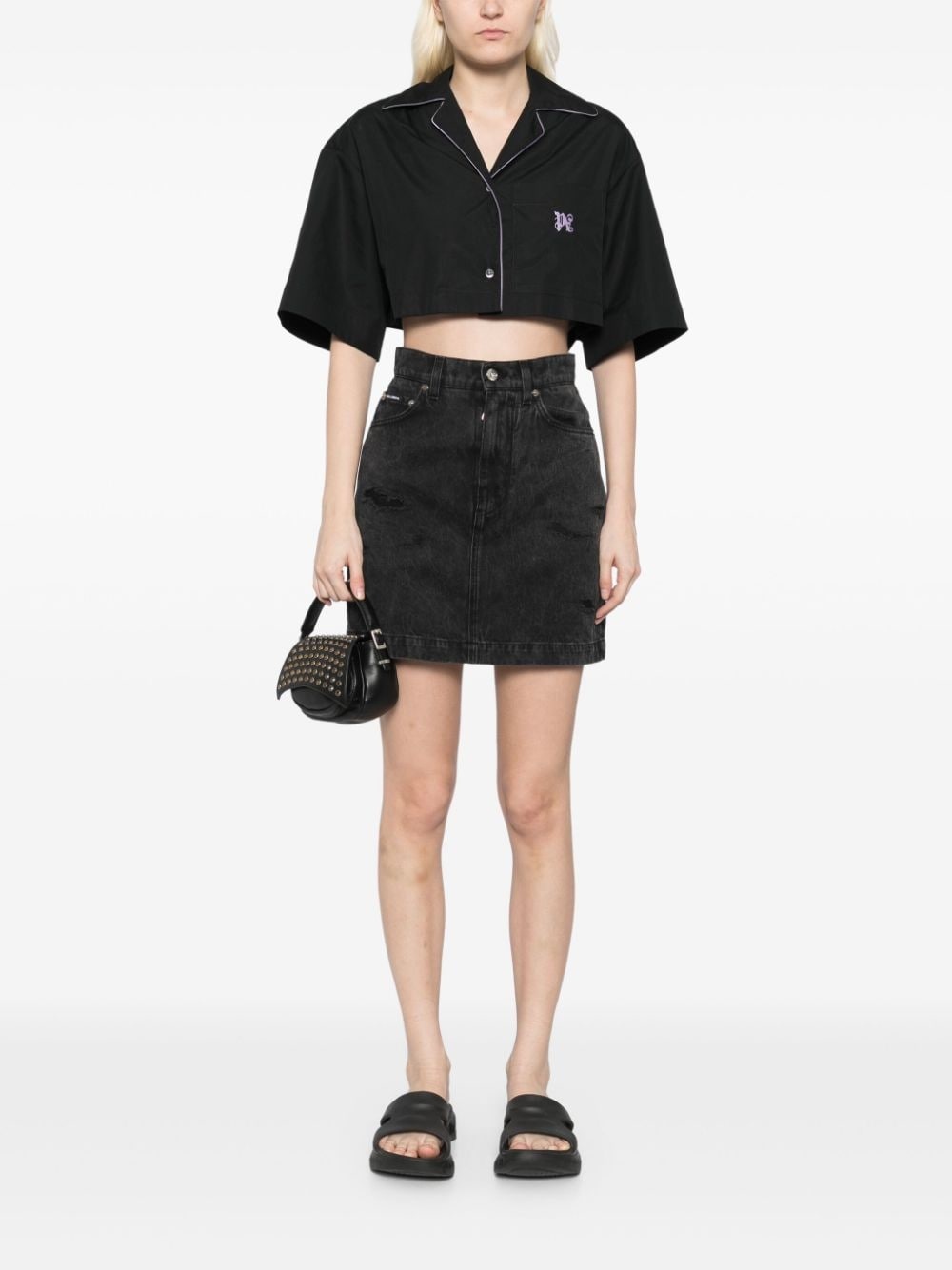 cropped shirt - 2