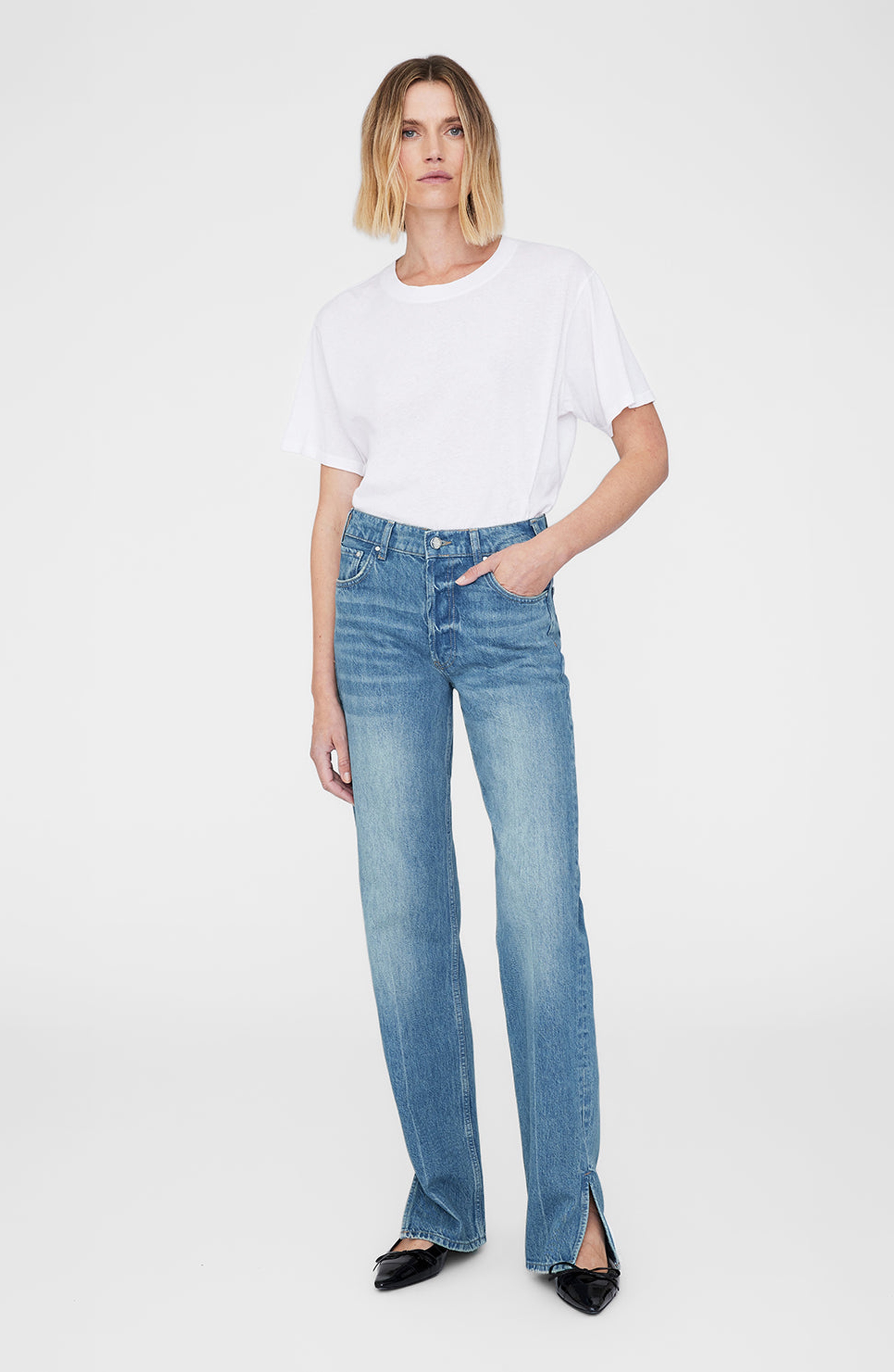 ANINE BING Roy Jean in Nordic Blue at Nordstrom - 6