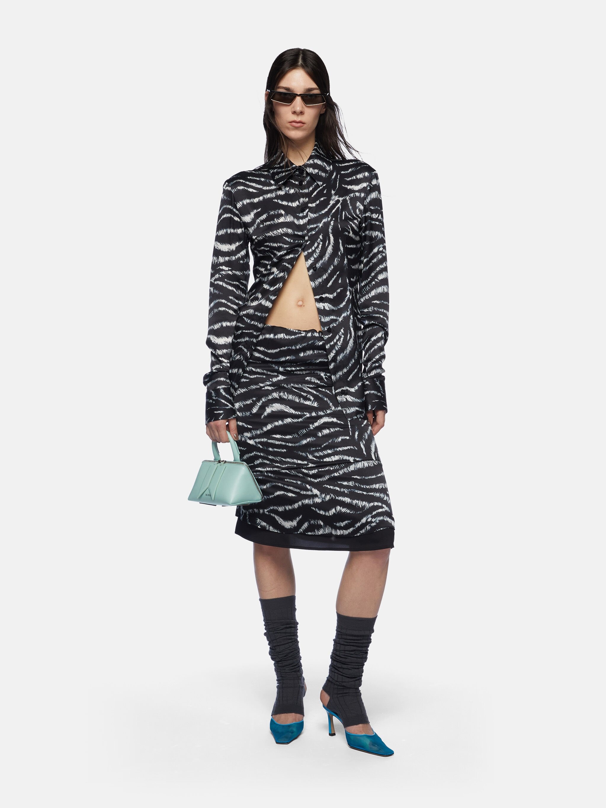 THE ATTICO Zebra Print T-shirt | italist | REVERSIBLE