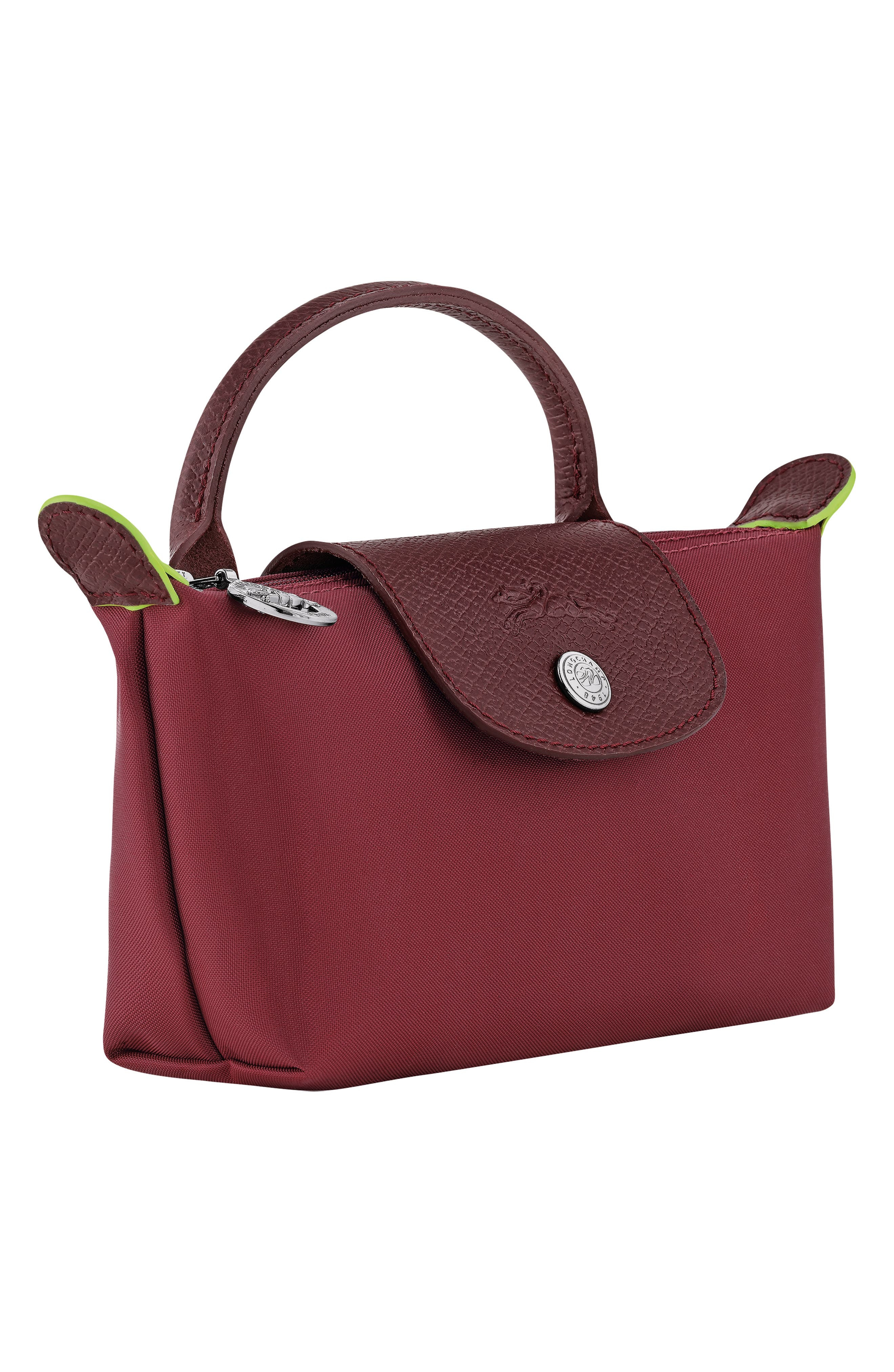 Longchamp Le Pliage Recycled Canvas Cosmetics Case in Pomegranate at Nordstrom - 5