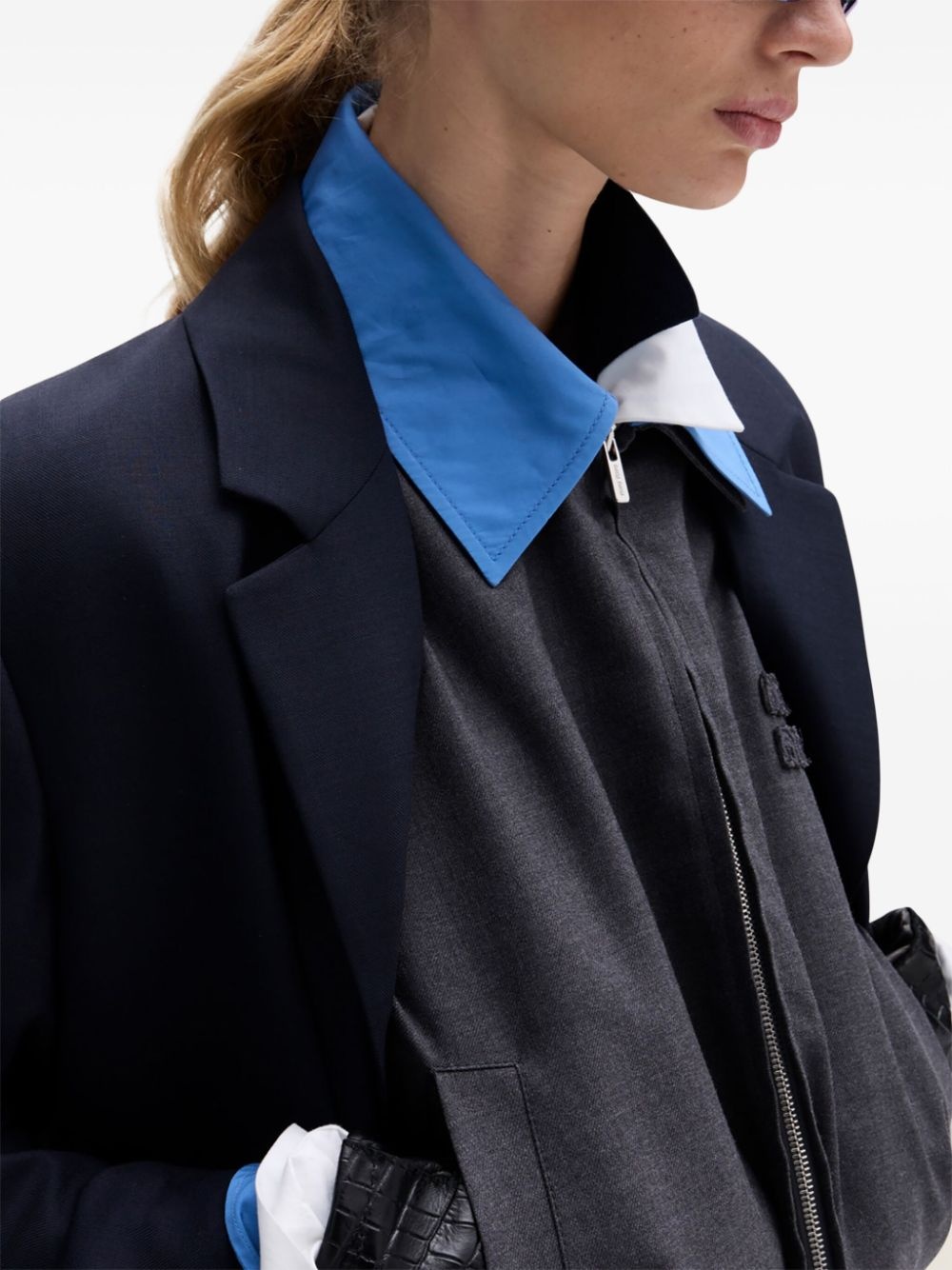 gabardine-weave bomber jacket - 5