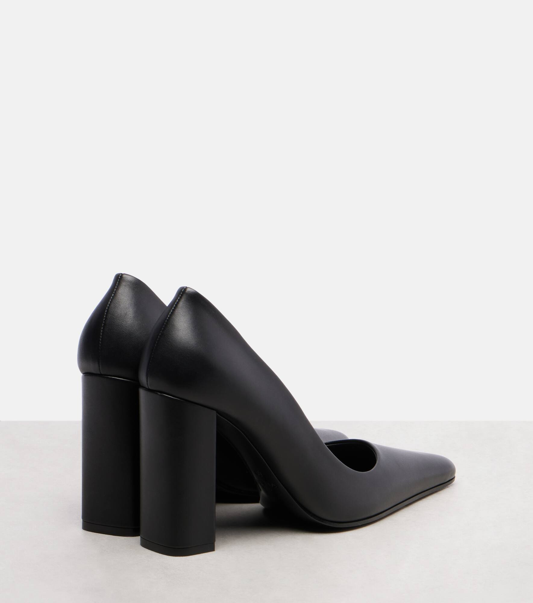 Pointy 90 leather pumps - 2