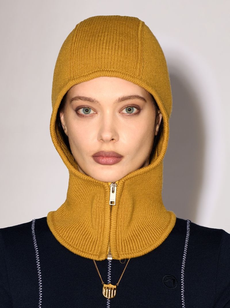 RIB KNIT BALACLAVA - 2