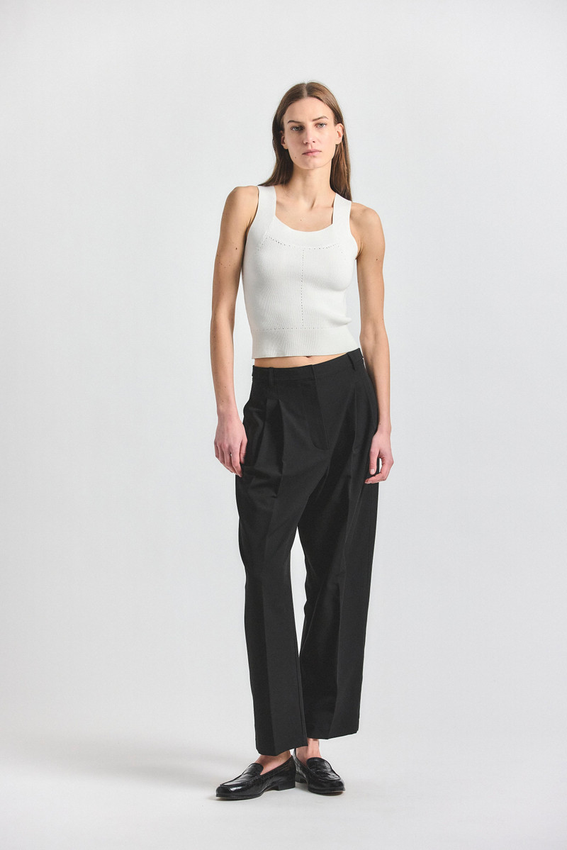 ASHER PLEATED SUITING TROUSER 1