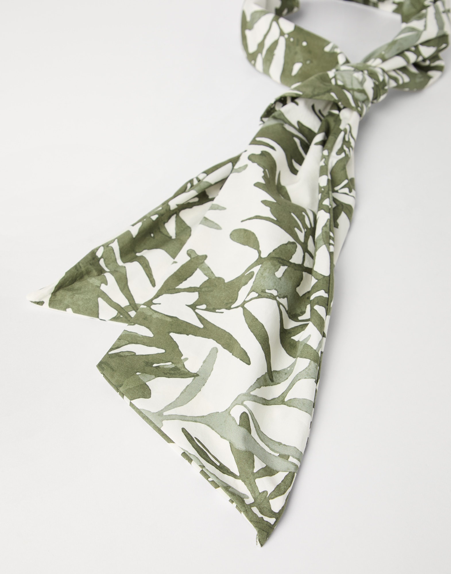 Cotton herbarium print poplin headband - 2