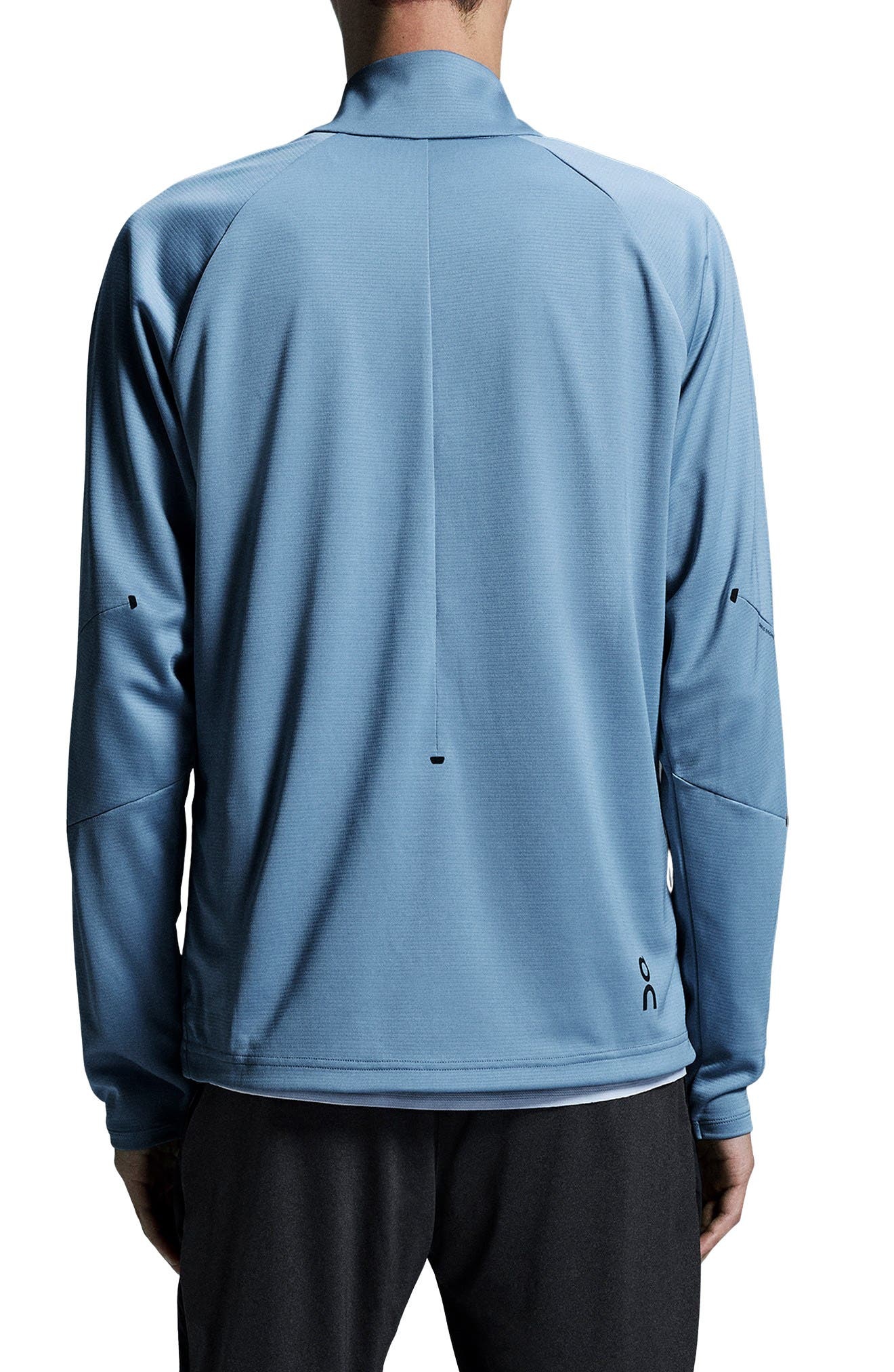 On Climate Knit Quarter Zip Running Top in Chambray at Nordstrom - 2