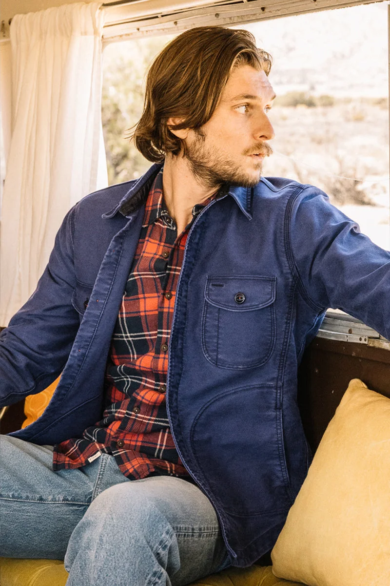 The Anvil Moleskin- Weathered Navy - 1