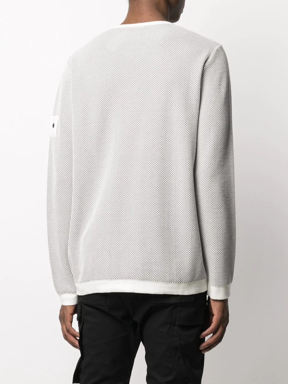 mesh-overlay logo jumper - 4