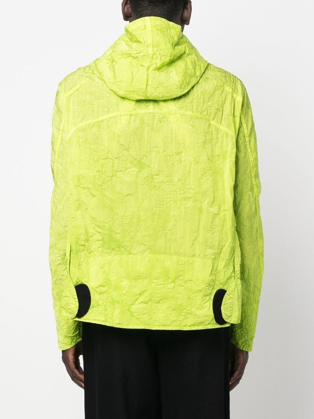 crinkle-finish hooded jacket - 4