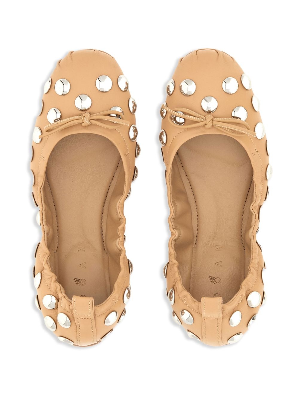 stud-embellished ballet flats - 4