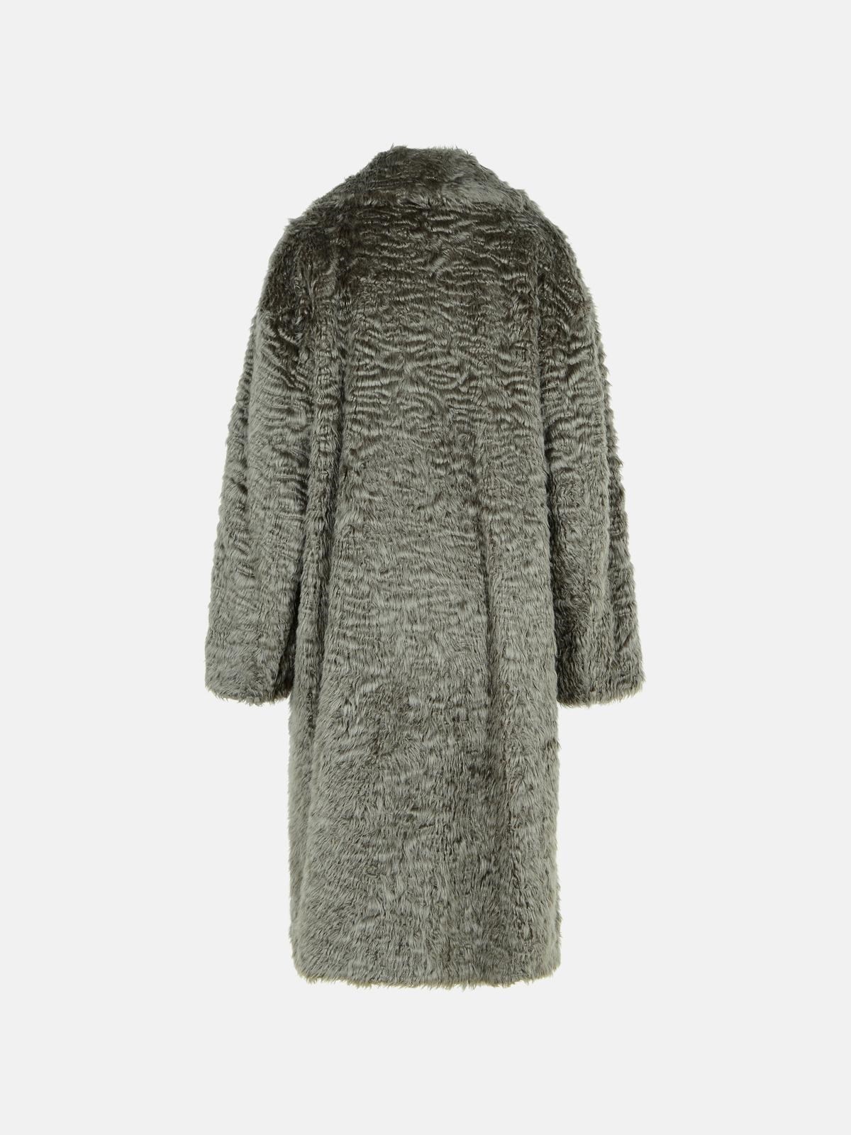 'NICOLE' GREY MODACRYLIC COAT - 3