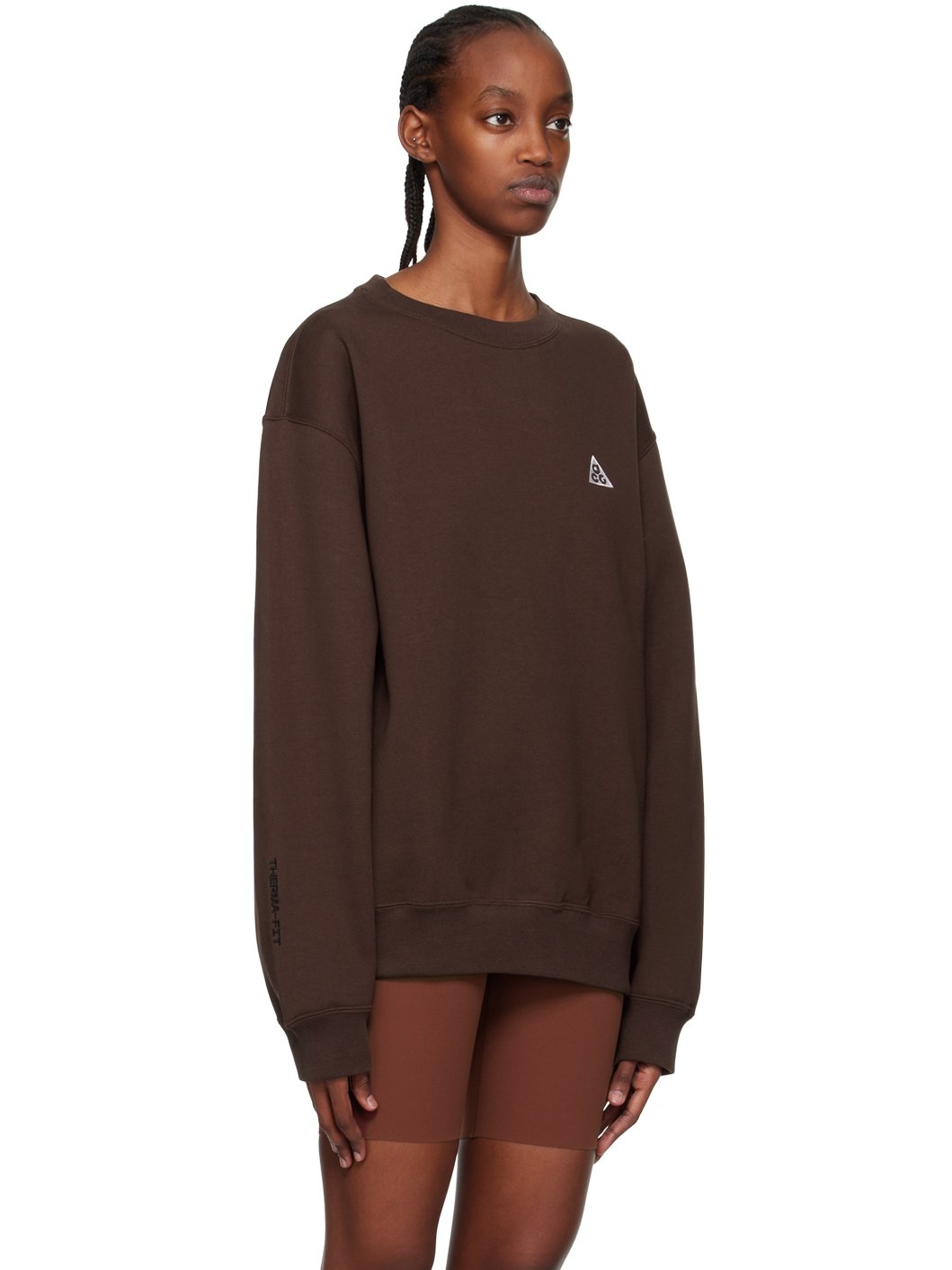 Brown Crewneck Sweatshirt - 2