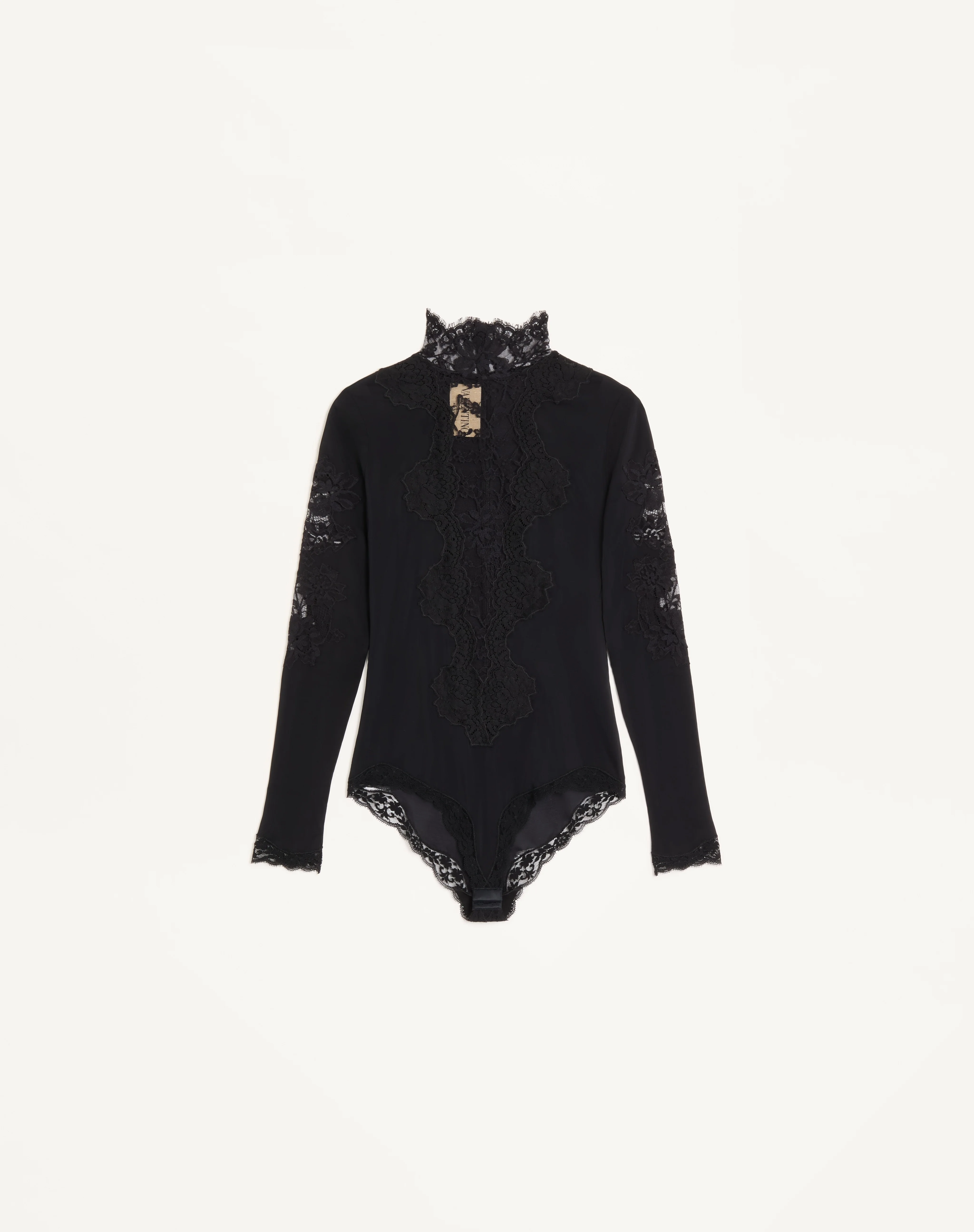JERSEY BODYSUIT WITH LACE - 1