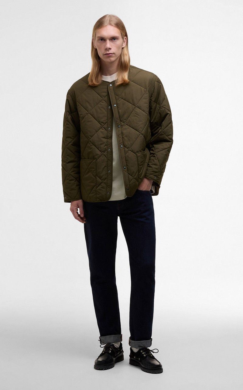 Barbour BARBOUR X KAPTAIN SUNSHINE QUILTED LINER KHAKI BROWN outlook