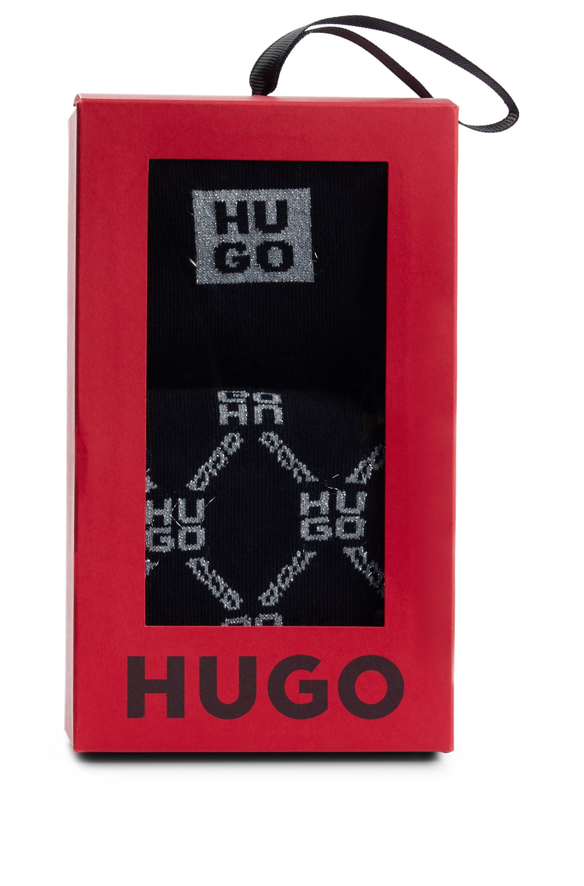 TWO-PACK OF REGULAR-LENGTH SOCKS WITH GLITTERY LOGOS - 3