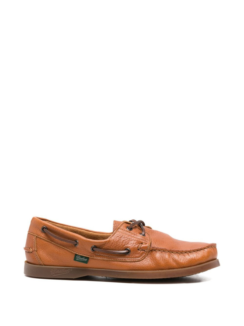 lace-up leather boat shoes 1
