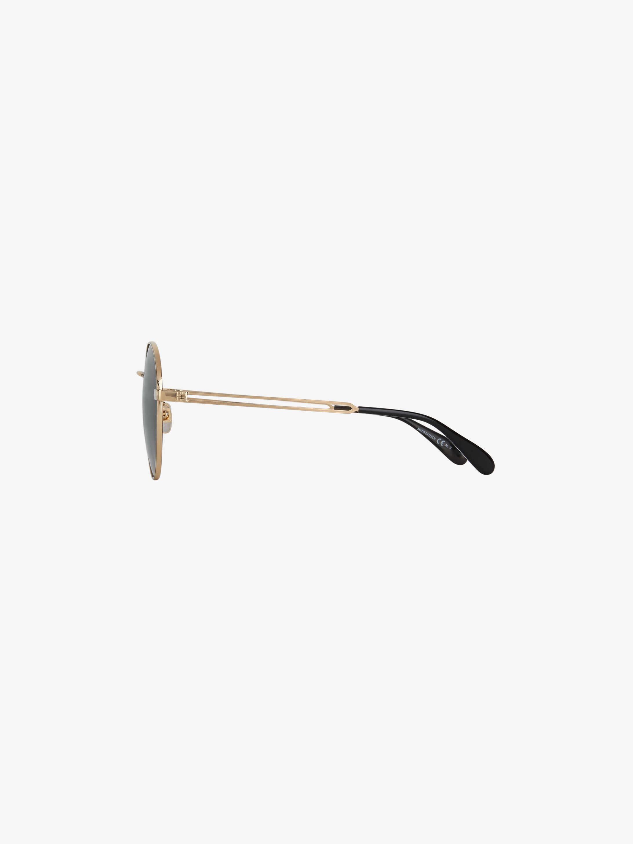 GV Double Wire round sunglasses in metal - 4