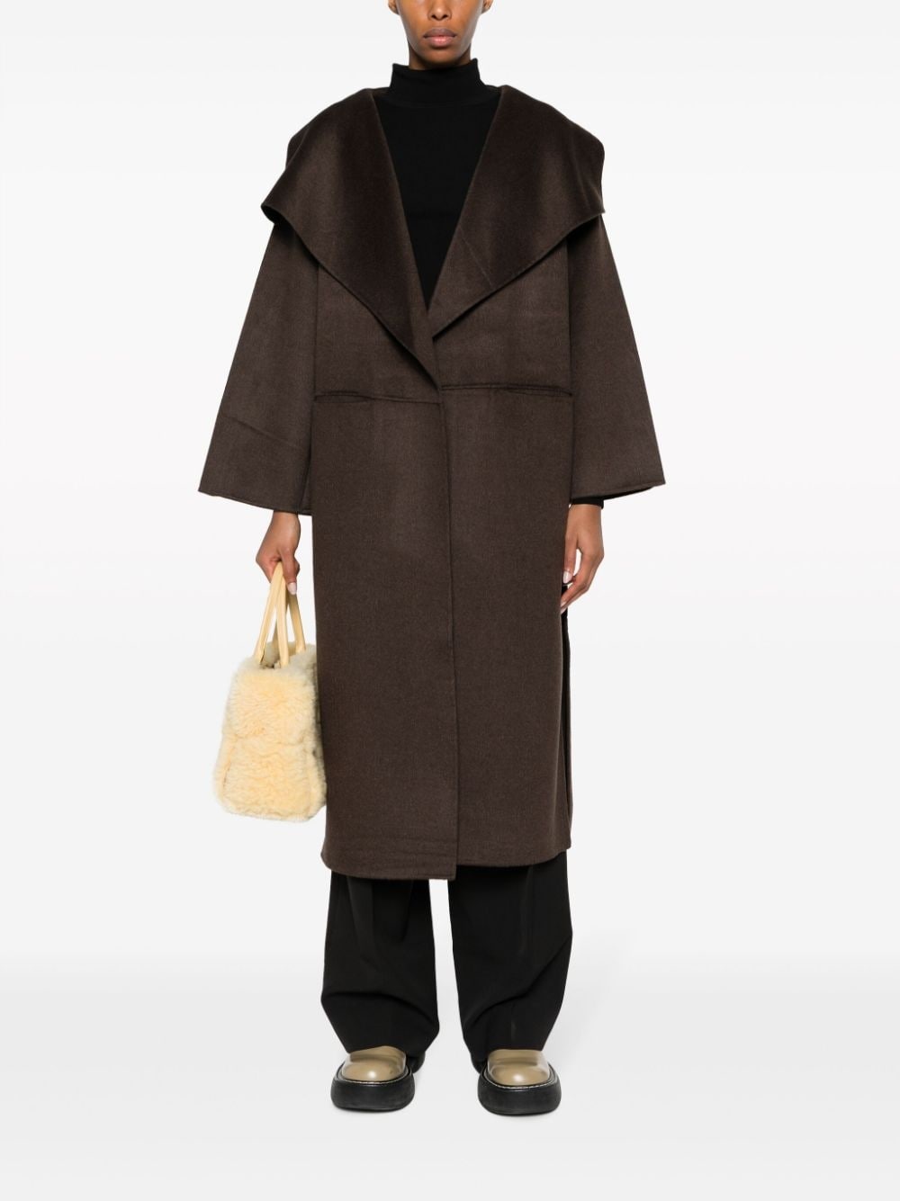 wool-blend coat - 2
