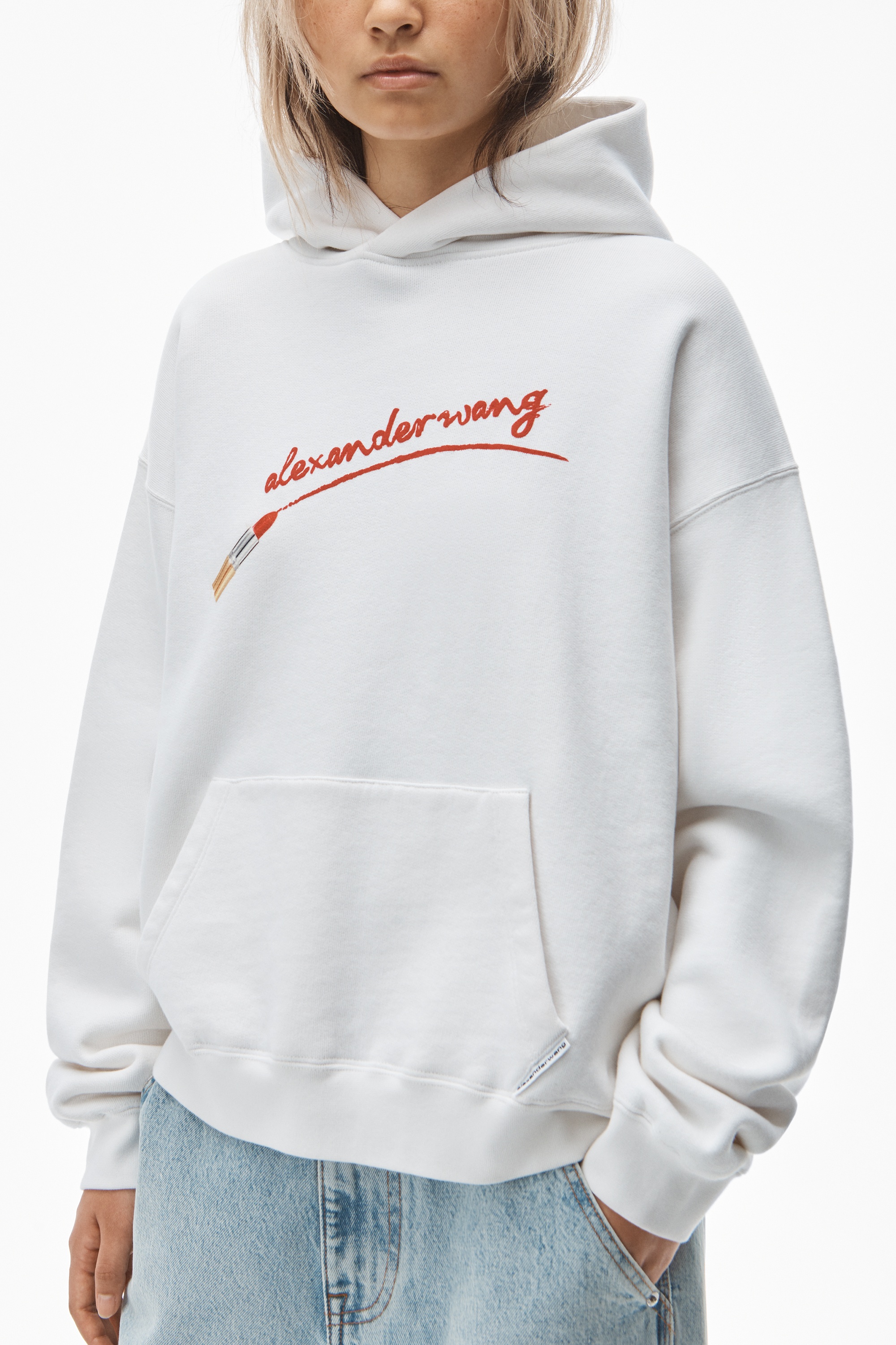 HOODIE WITH LIPSTICK GRAPHIC IN TERRY - 6