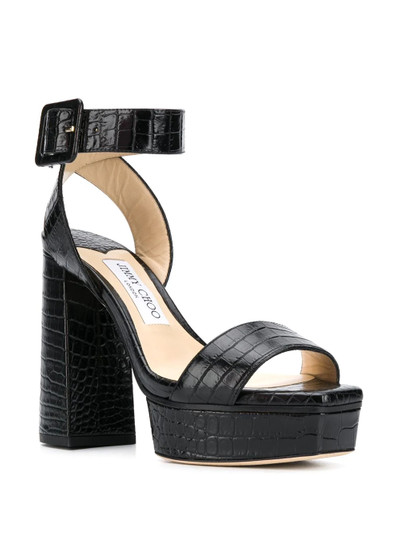 JIMMY CHOO Jax 115mm platform sandals outlook