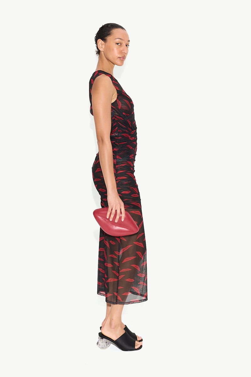 Kinny Mesh Dress in Lip Print 4