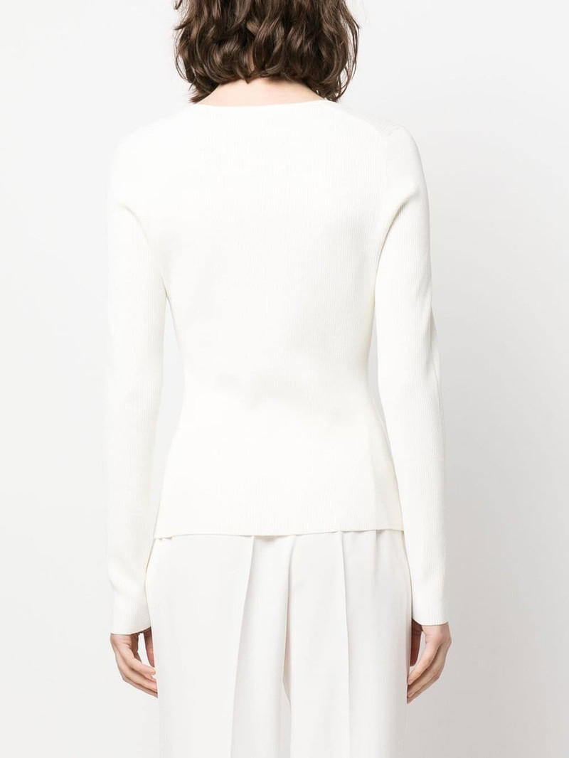 sweetheart ribbed knit top 4