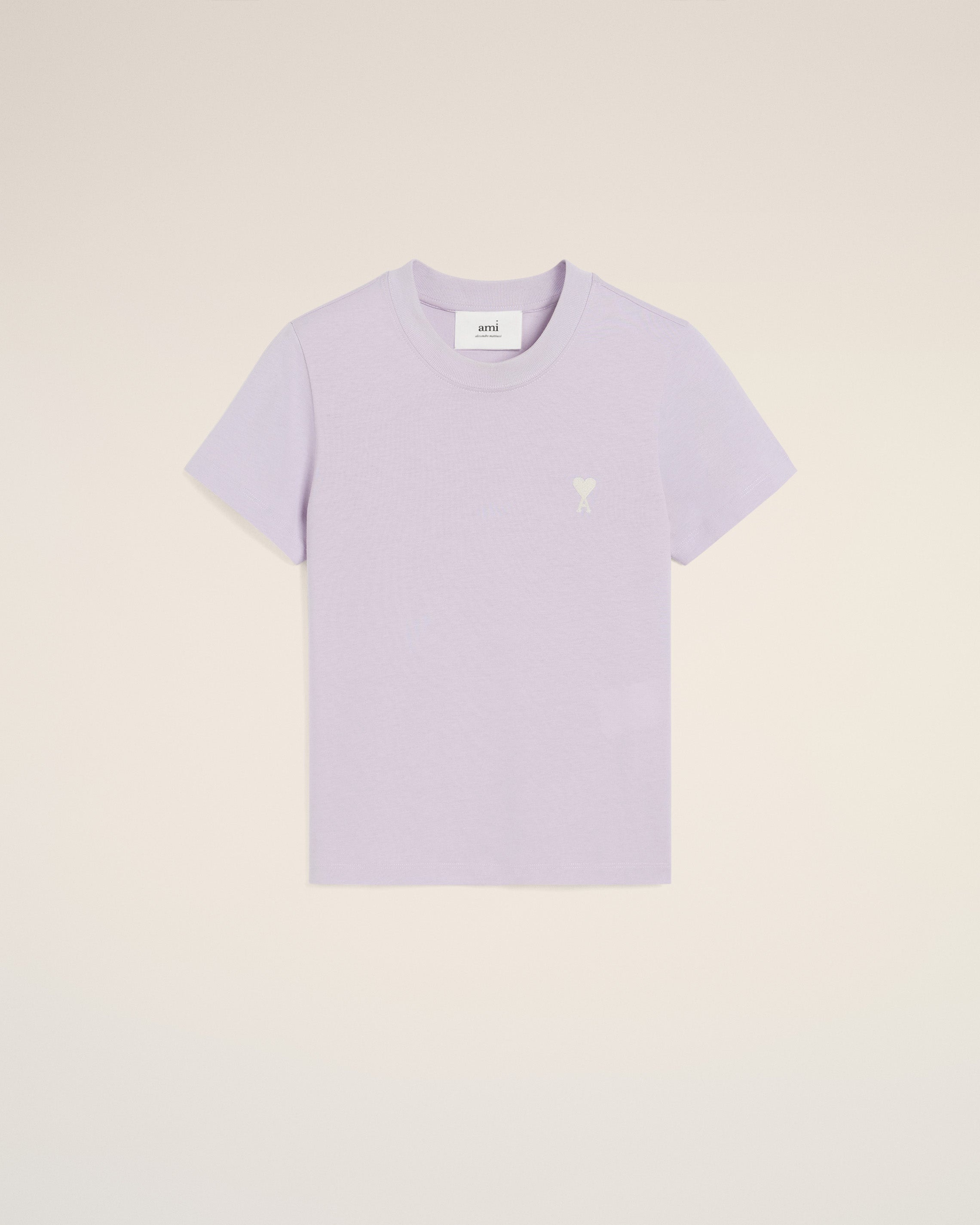 PURPLE COTTON CROPPED T-SHIRT - 1