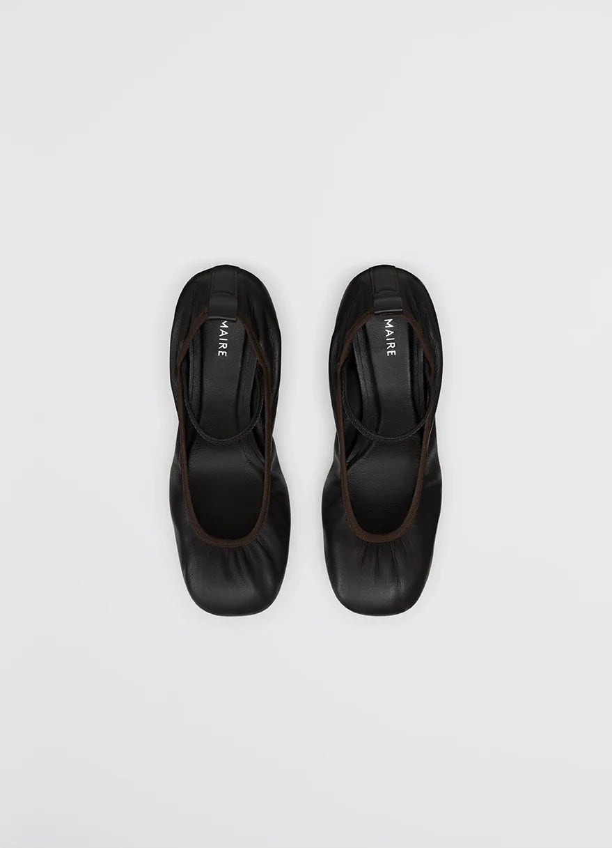 SQUARE BALLERINA WITH 55MM HEEL - 6