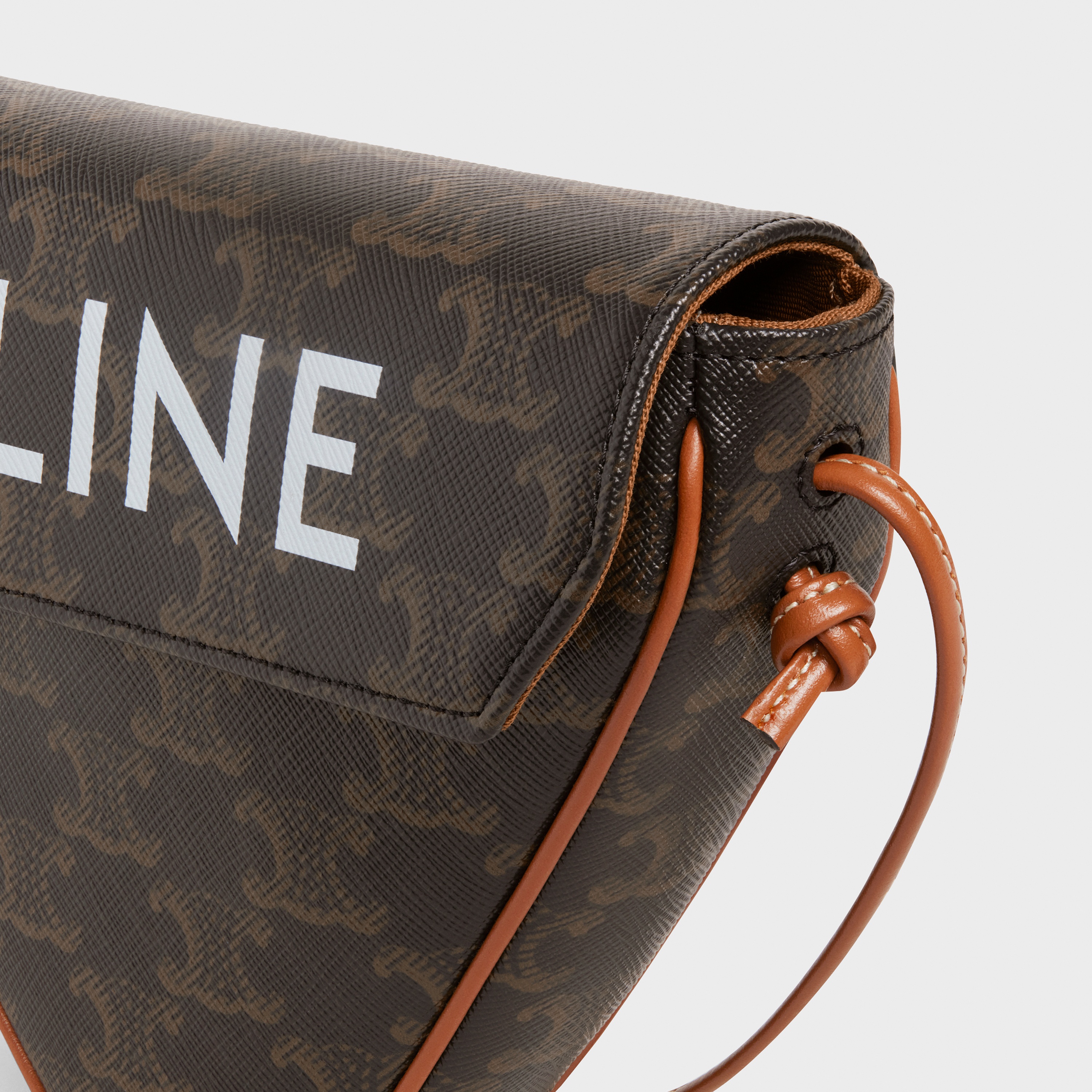 triangle bag in Triomphe Canvas with Celine print - 5