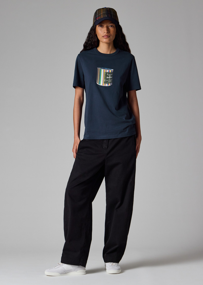 Paul Smith loves Barbour - Wax Tin Print T-Shirt 10