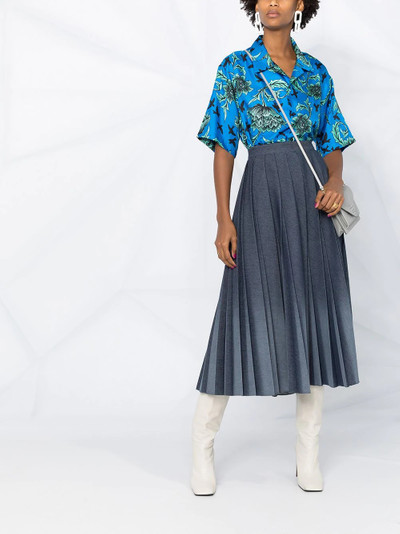 MSGM ombré pleated skirt outlook